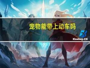 宠物能带上动车吗