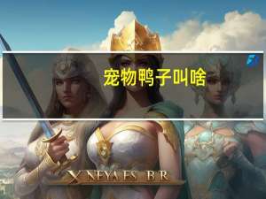 宠物鸭子叫啥