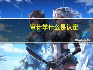 审计学什么是认定