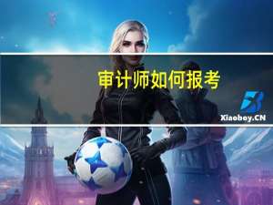 审计师如何报考