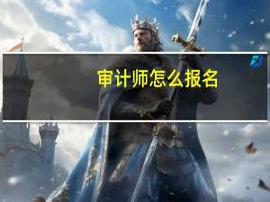 审计师怎么报名