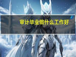 审计毕业做什么工作好