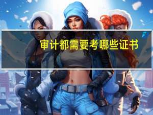 审计都需要考哪些证书