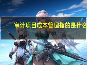 审计项目成本管理指的是什么