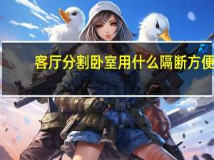 客厅分割卧室用什么隔断方便