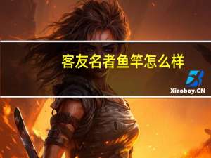客友名者鱼竿怎么样