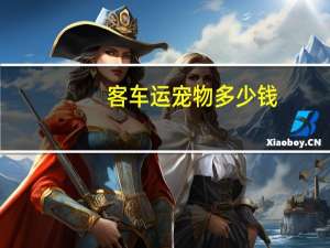 客车运宠物多少钱