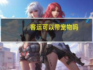 客运可以带宠物吗