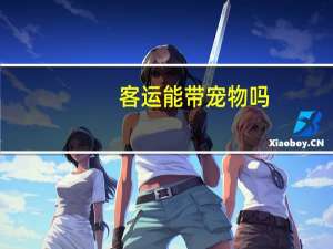 客运能带宠物吗