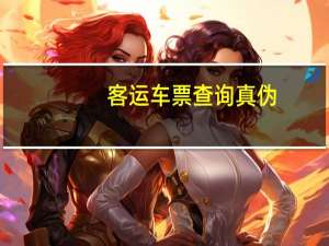 客运车票查询真伪（客车票真伪查询系统）