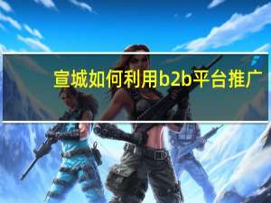 宣城如何利用b2b平台推广