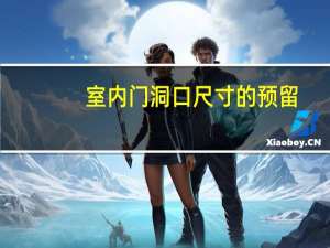 室内门洞口尺寸的预留（室内门尺寸多少）