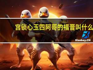 宫锁心玉四阿哥的福晋叫什么（宫锁心玉四阿哥）
