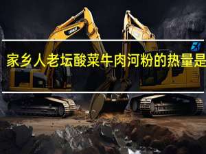 家乡人 老坛酸菜牛肉河粉的热量是多少