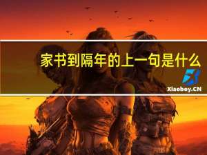 家书到隔年的上一句是什么