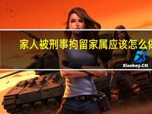 家人被刑事拘留家属应该怎么做