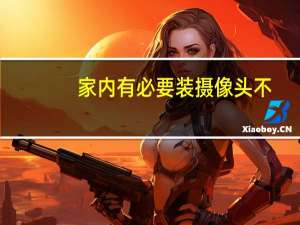 家内有必要装摄像头不