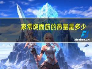 家常烧面筋的热量是多少？