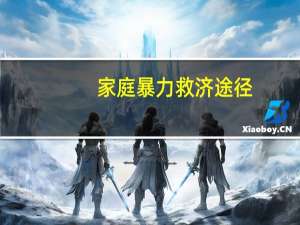 家庭暴力救济途径
