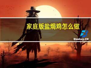 家庭版盐焗鸡怎么做（盐焗鸡怎么做）