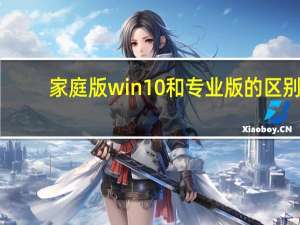 家庭版win10和专业版的区别