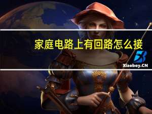 家庭电路上有回路怎么接