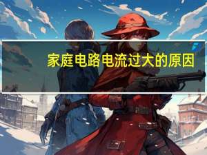 家庭电路电流过大的原因