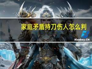 家庭矛盾持刀伤人怎么判