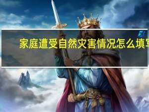 家庭遭受自然灾害情况怎么填写
