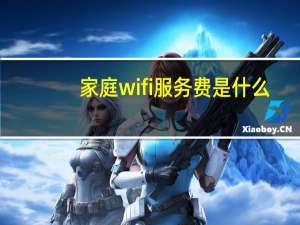 家庭wifi服务费是什么