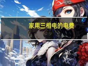 家用三相电的电费