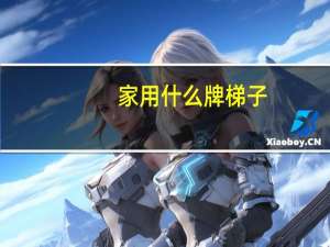 家用什么牌梯子