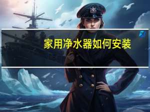 家用净水器如何安装