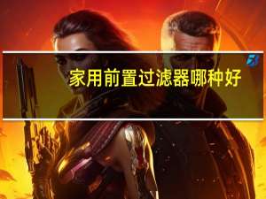 家用前置过滤器哪种好