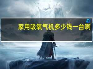 家用吸氧气机多少钱一台啊