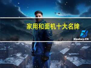 家用和面机十大名牌