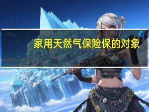家用天然气保险保的对象