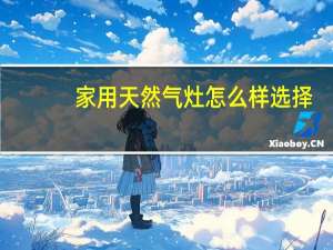 家用天然气灶怎么样选择
