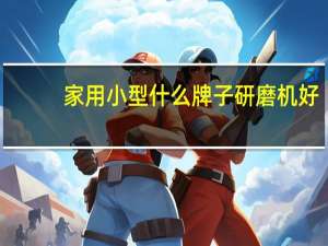 家用小型什么牌子研磨机好