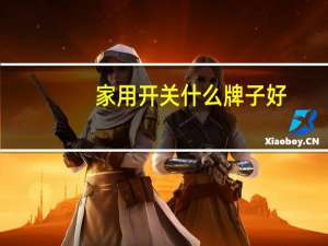 家用开关什么牌子好