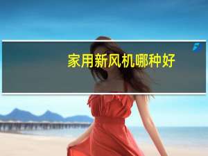 家用新风机哪种好