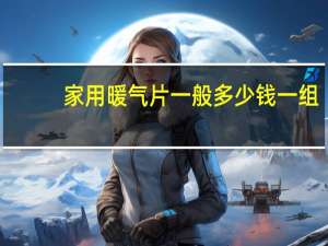 家用暖气片一般多少钱一组