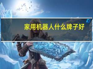 家用机器人什么牌子好