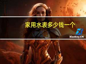 家用水表多少钱一个