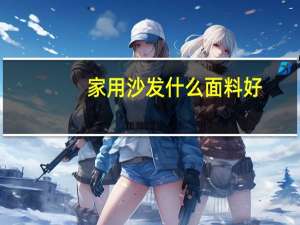 家用沙发什么面料好