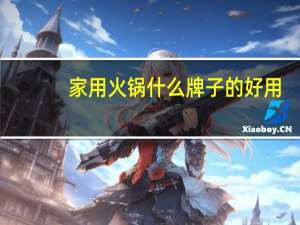 家用火锅什么牌子的好用