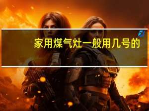 家用煤气灶一般用几号的