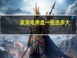 家用电烤盘一般选多大