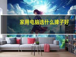 家用电脑选什么牌子好