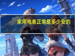 家用电表正常是多少安的